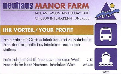 CAMPING MANOR FARM | Interlaken - Thunersee | Gästekarte